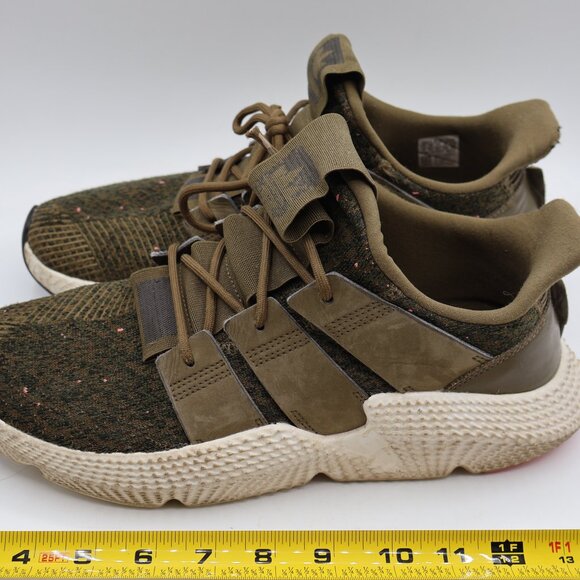 Used Adidas Prophere Trace Olive All-Green Sneakers Men's Size 11 - Picture 9 of 12